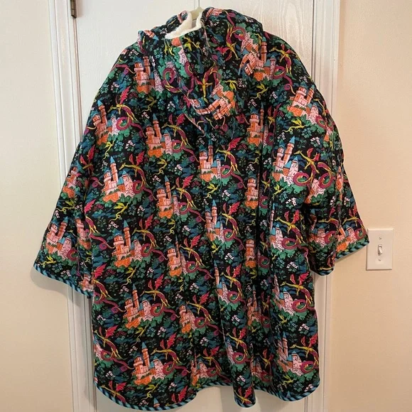 Printfresh Quilted Sherpa Poncho - Picture 6 of 8
